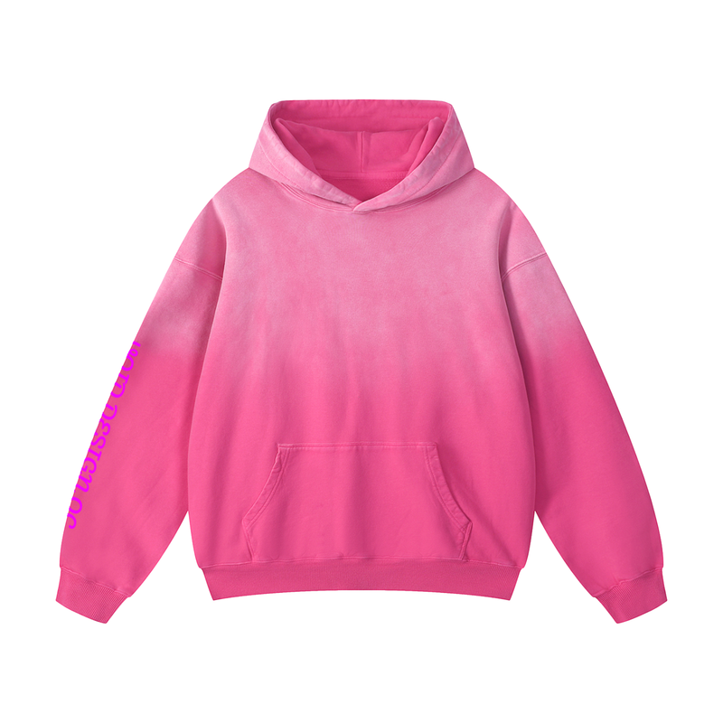 void design qc Heavyweight Sunfade Oversized Hoodie
