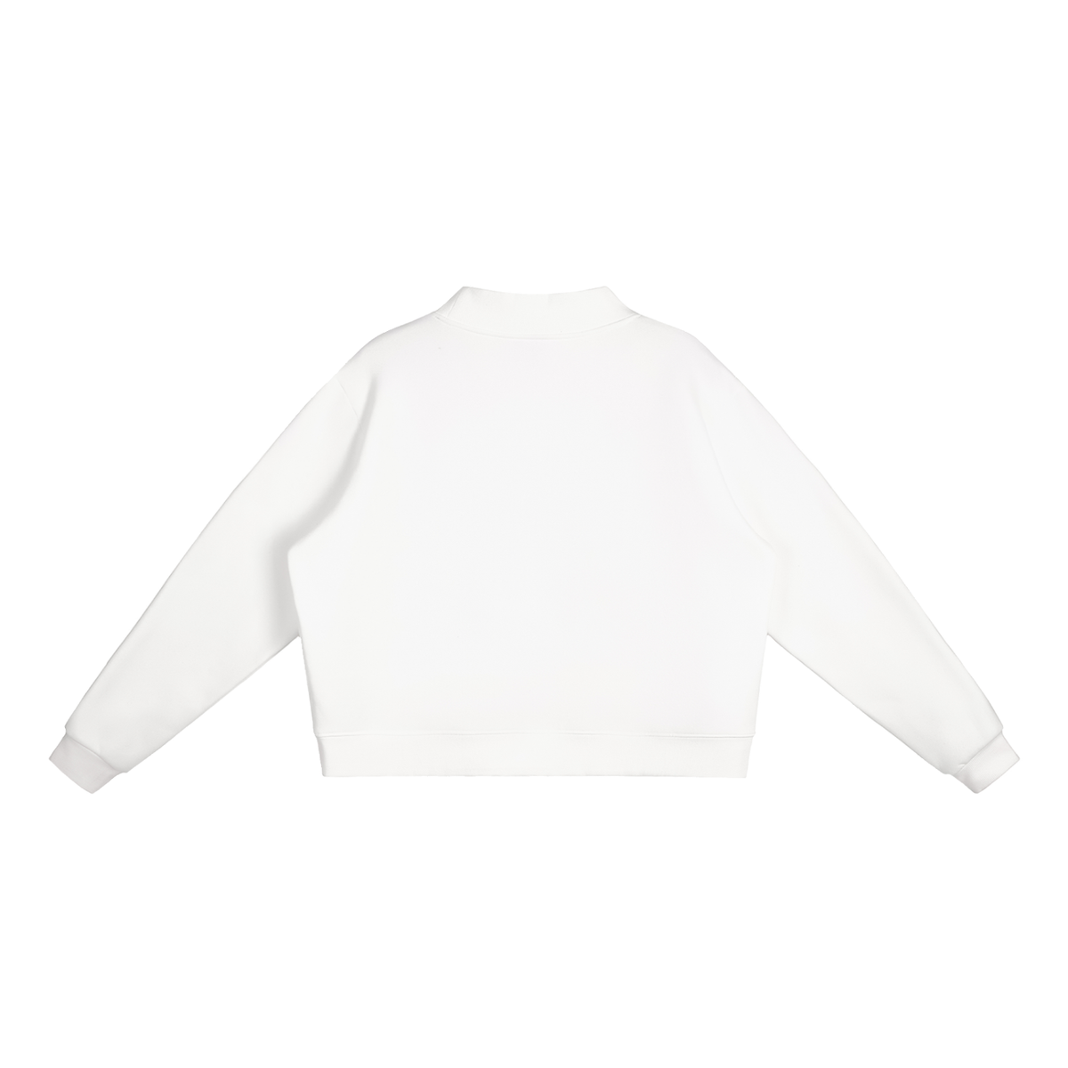 void design qc Essential Fleece Mock-Neck Crew Sweatshirt