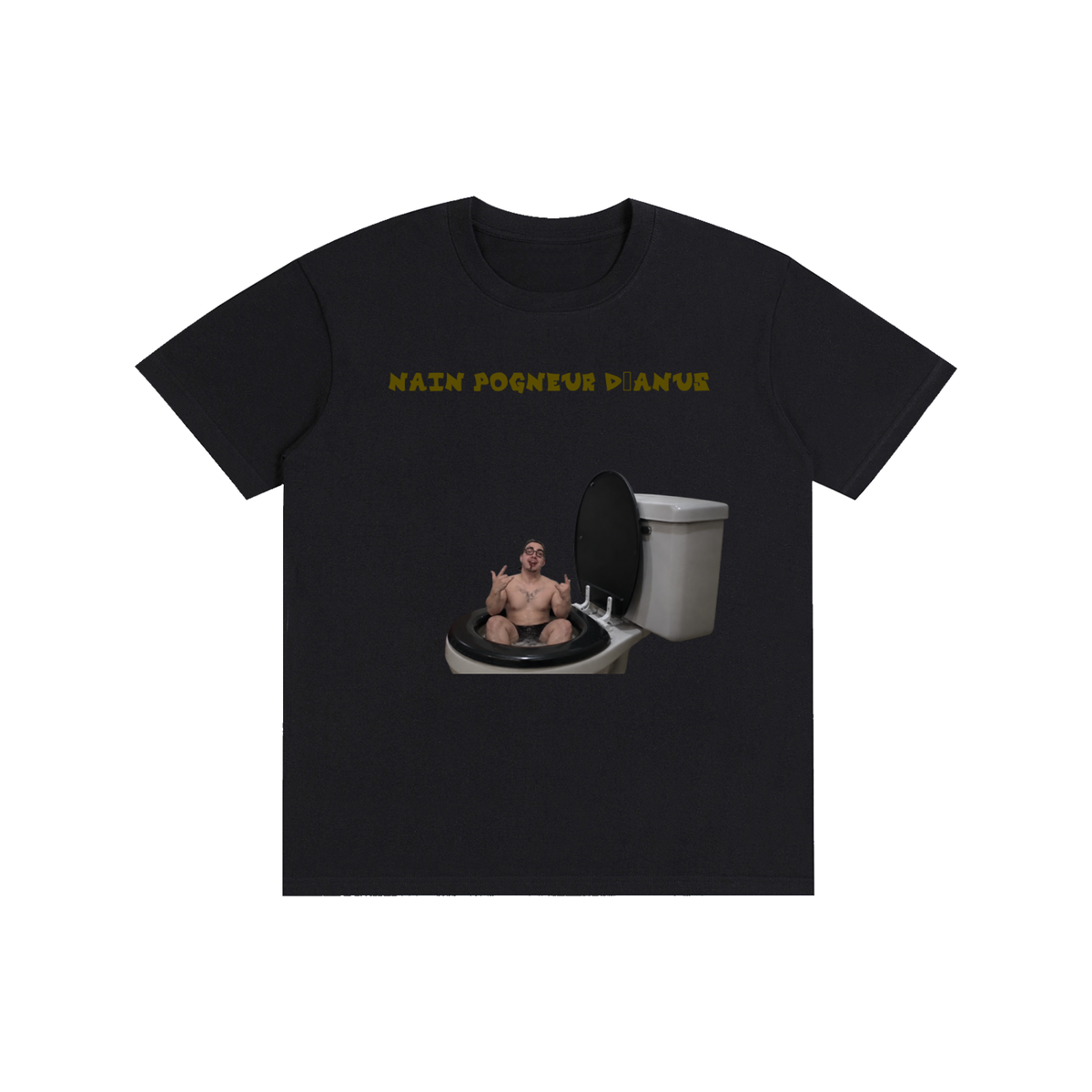 le nain pogneur void design qc Pure Cotton Unisex T-Shirt